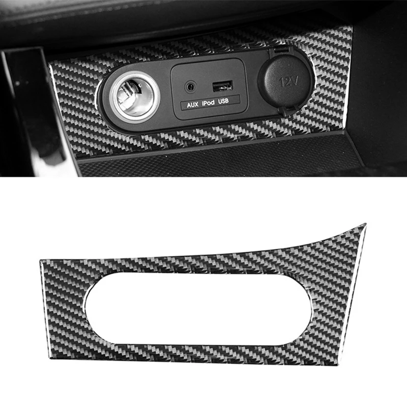 Carbon Fiber For Kia K5 Optima 2011-2015 LHD Car Cigratte Lighter Switch Button Cover Trim Interior Accessories