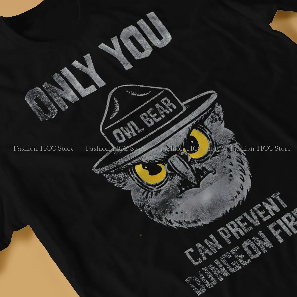 Smokey The Bear Only You Can Prevent Dungeon Fires T Shirt Harajuku Teenager Graphic High Quality Tshirt Crewneck Streetwear