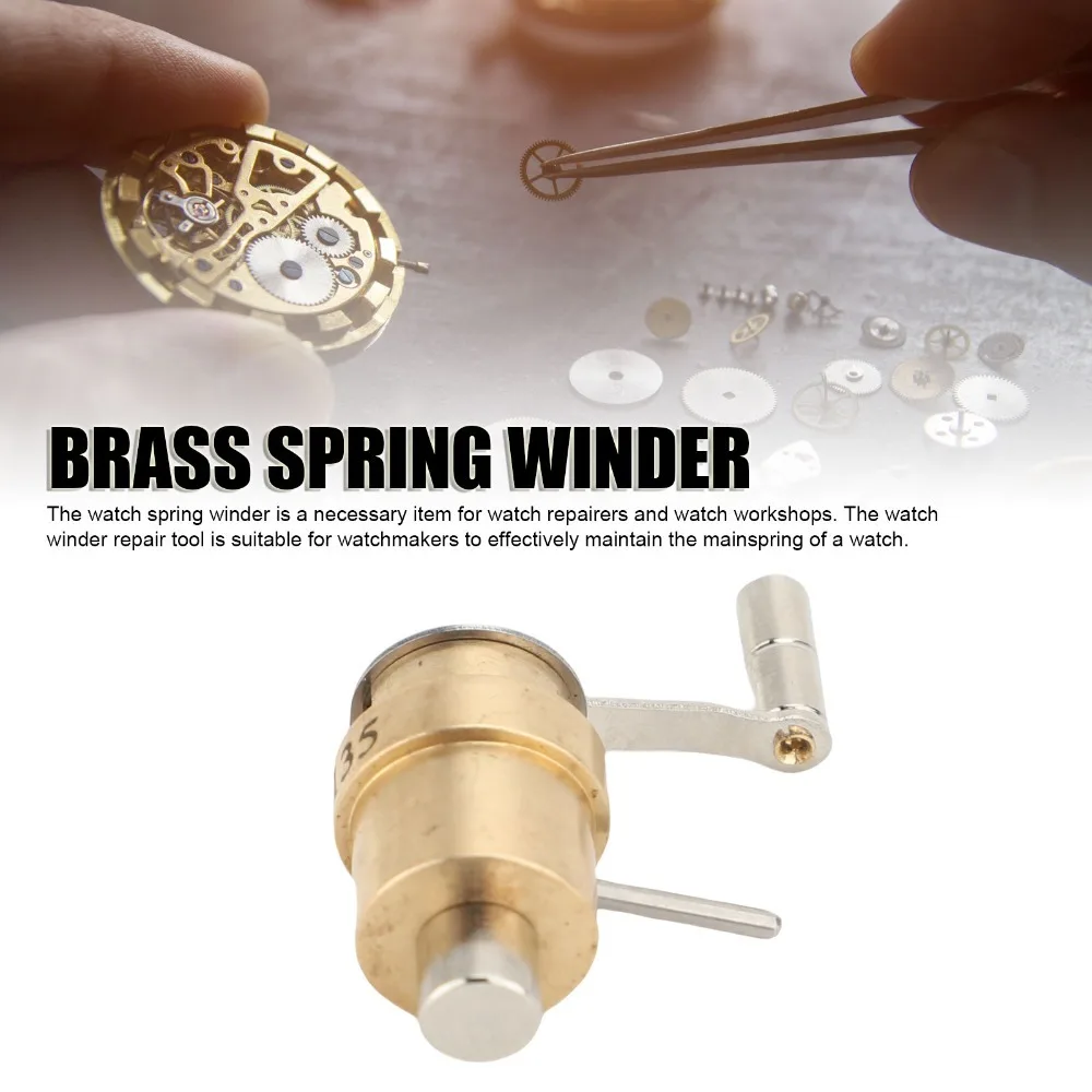 Gold Watch Mainspring Winding Tool Brass Multiple Models Watch Mainspring Coiler Mechanical Watch Repair Tool