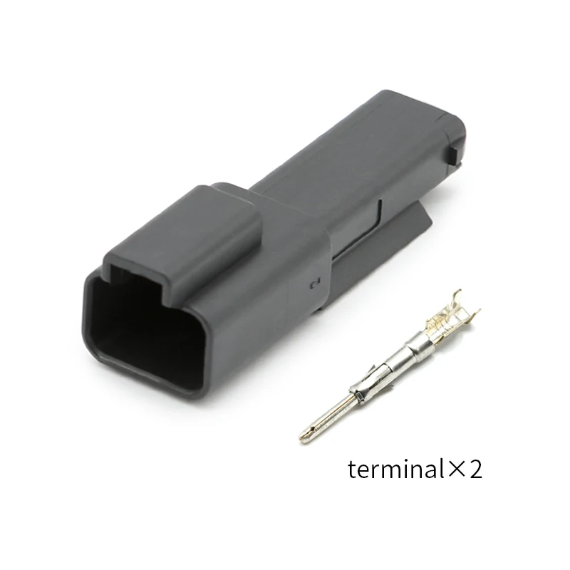132015-0072 ITT type automotive waterproof connector male and female mating plug 2-hole male connector