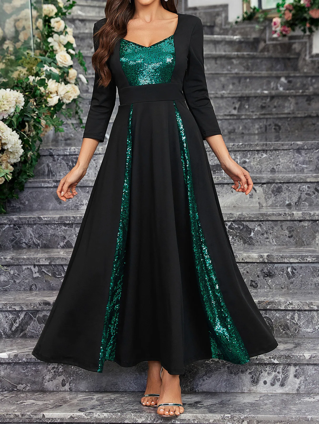 

Lady muslim woman mom party dress embroidery madan morocco dubai abayas kaftan islamic avant-garde arab evening dress long skirt