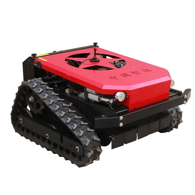 

Crawler remote control lawn mower Automatic four-wheel drive lawn crusher Grass multi-functional orchard lawn mower