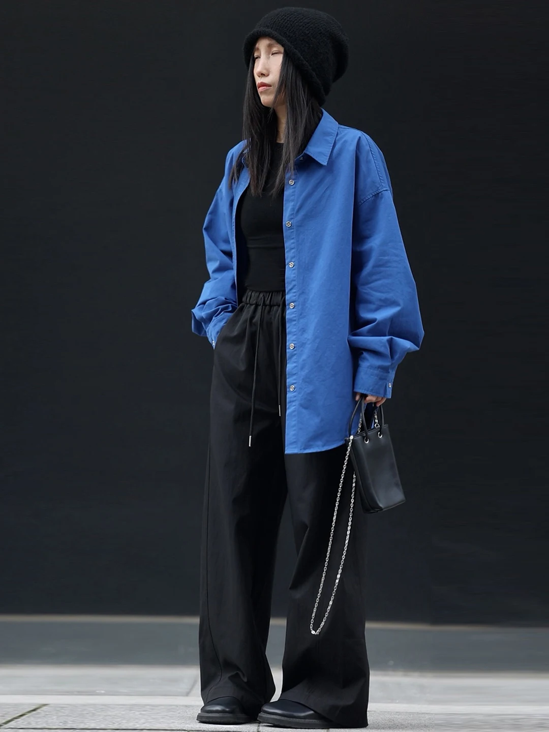 

Свободная хлопковая рубашка женская, повседневная, с длинным рукавом, светло-голубая, верхняя одежда для весеннего сезона, дышащая, комфортная, в стиле кэжуал