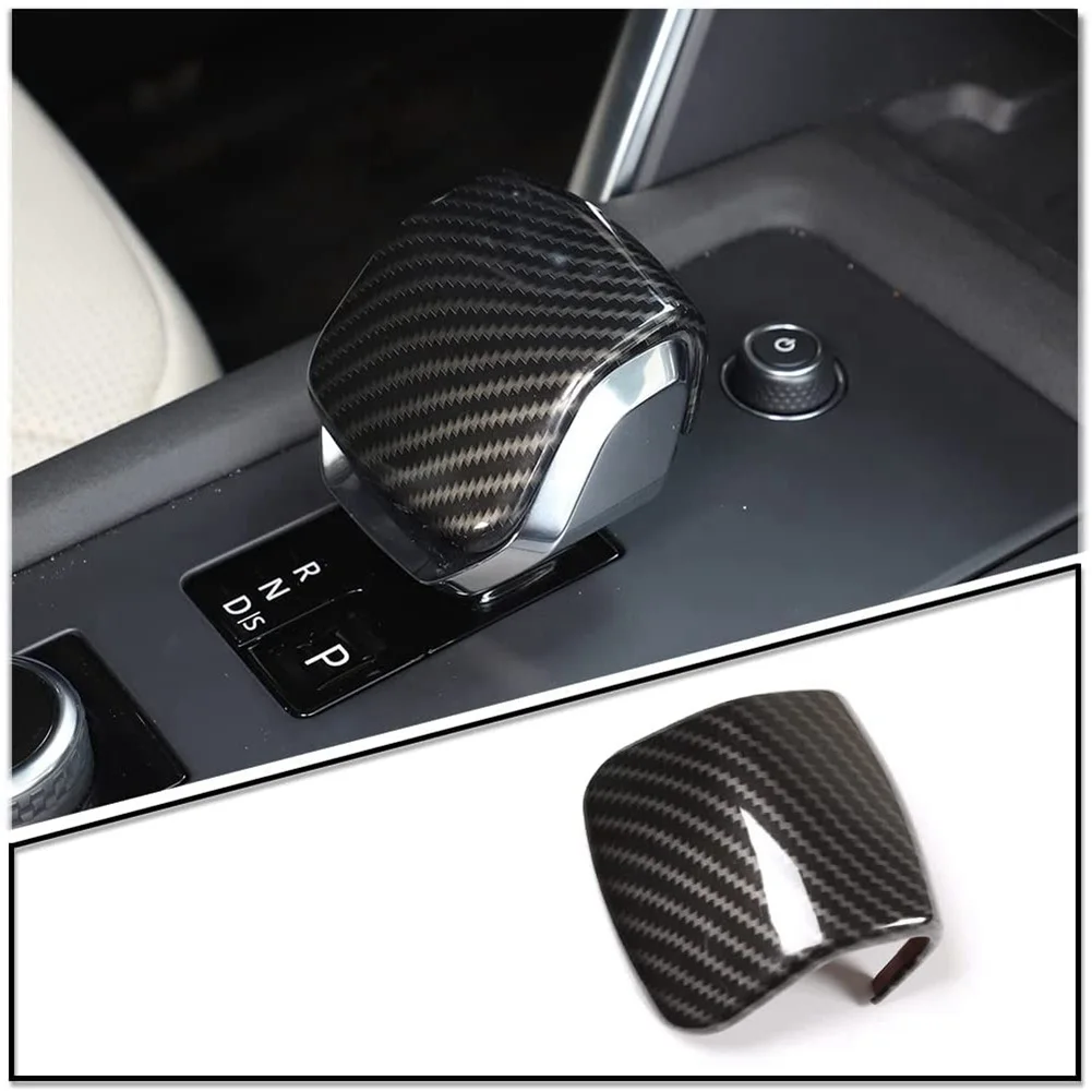 For Land Rover Discovery 5 2021 2022 Center Console Gear Shift Head Knob Cover Trim Decorative Accessories, Carbon