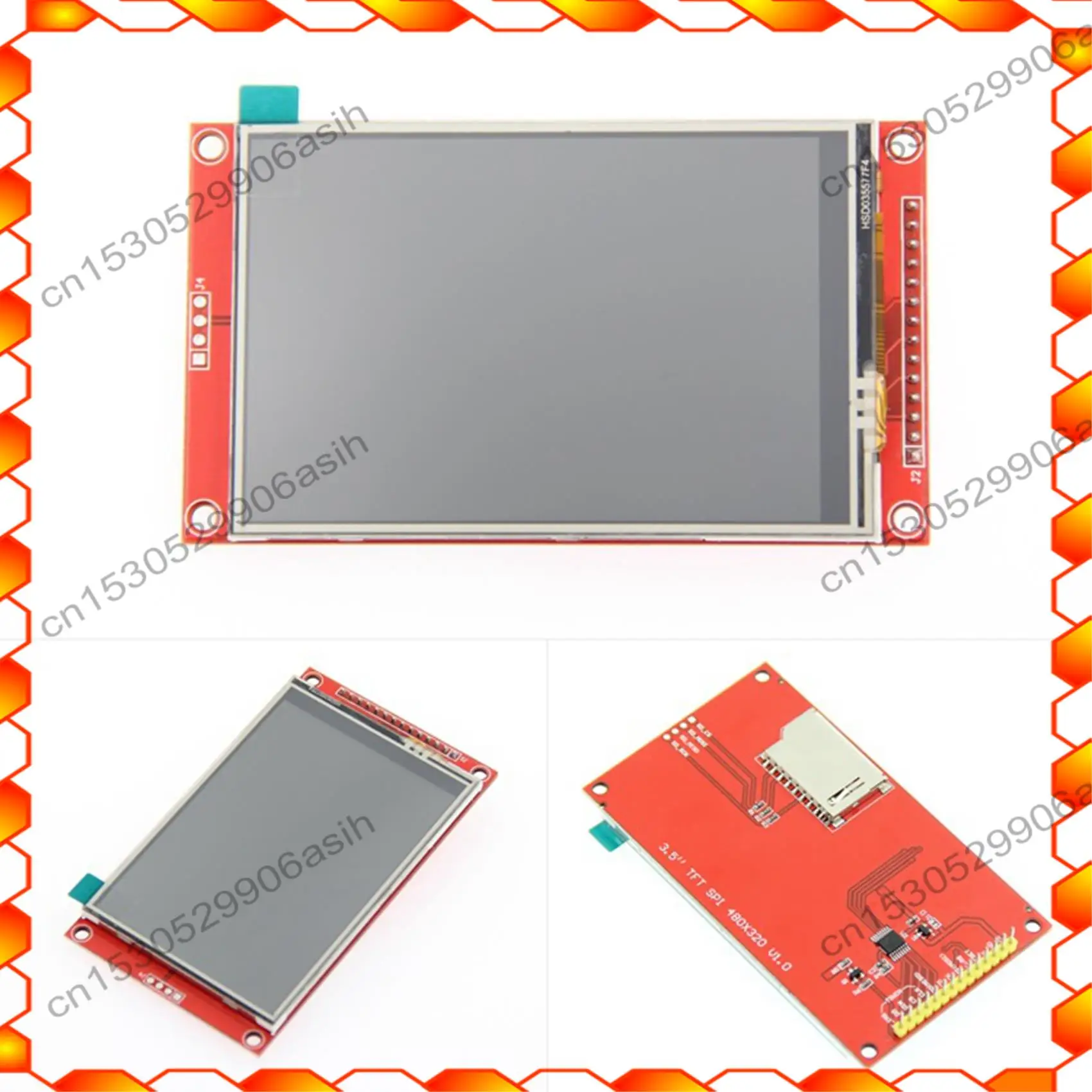 -AT52 1 PZ Driver schermo LCD TFT da 3,5 pollici IC ILI9488 Supporto touch capacitivo