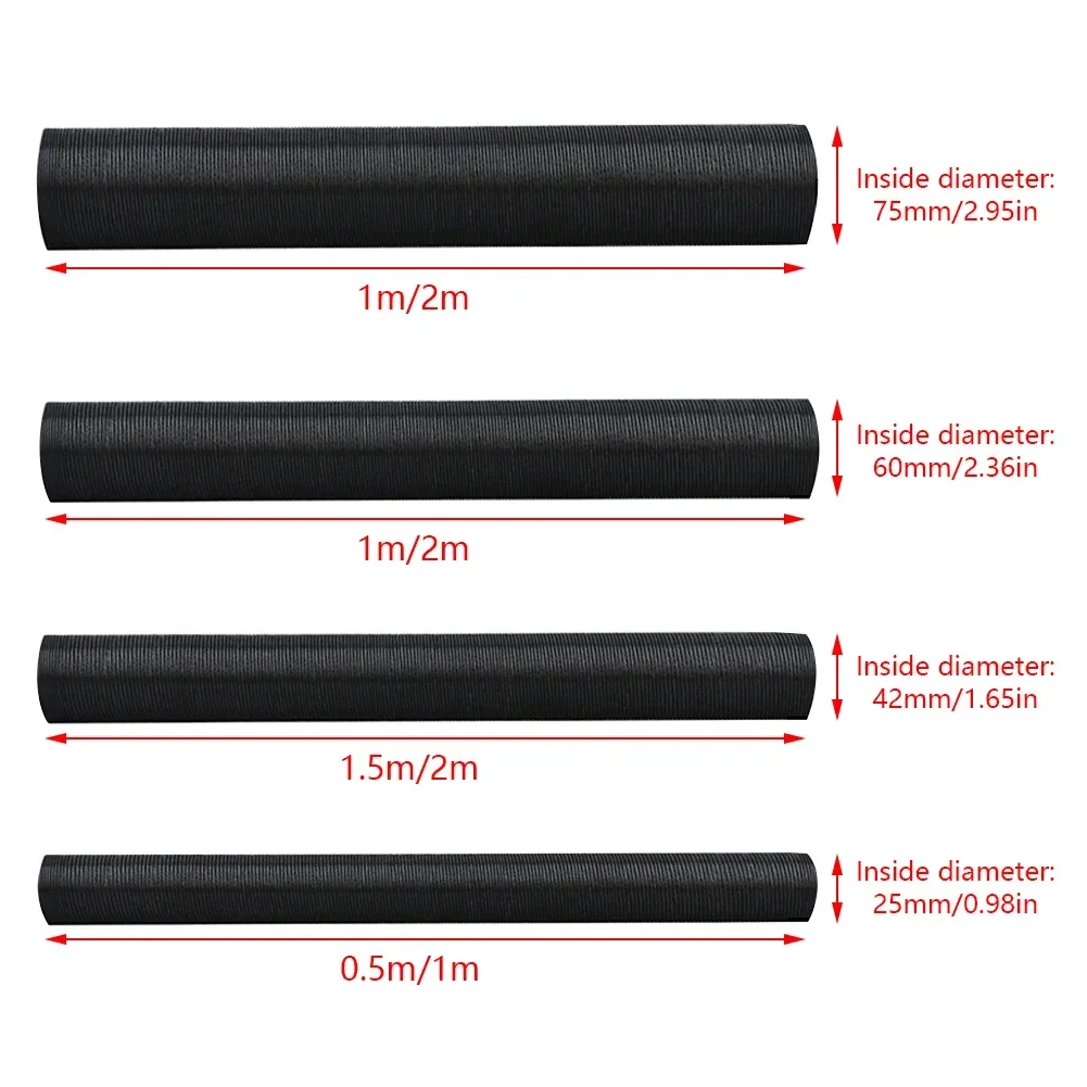 Manguera de tubo de conducto de calentador de estacionamiento diésel de aire de 25mm 42mm 60mm 75mm de diámetro para Webasto Eberspacher accesorios