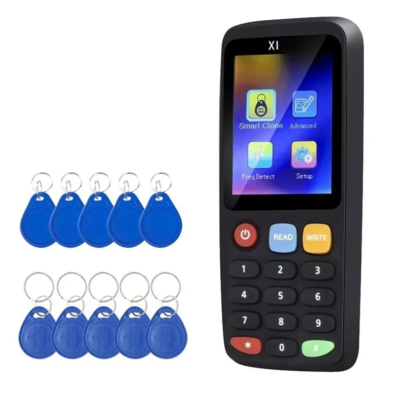 

X7 RFID смарт-чип NFC декодер Дубликатор считыватель писатель + 5 * T5577/CUID брелок Tagcopier 125 кГц 13,56 МГц бейдж клонирование карты