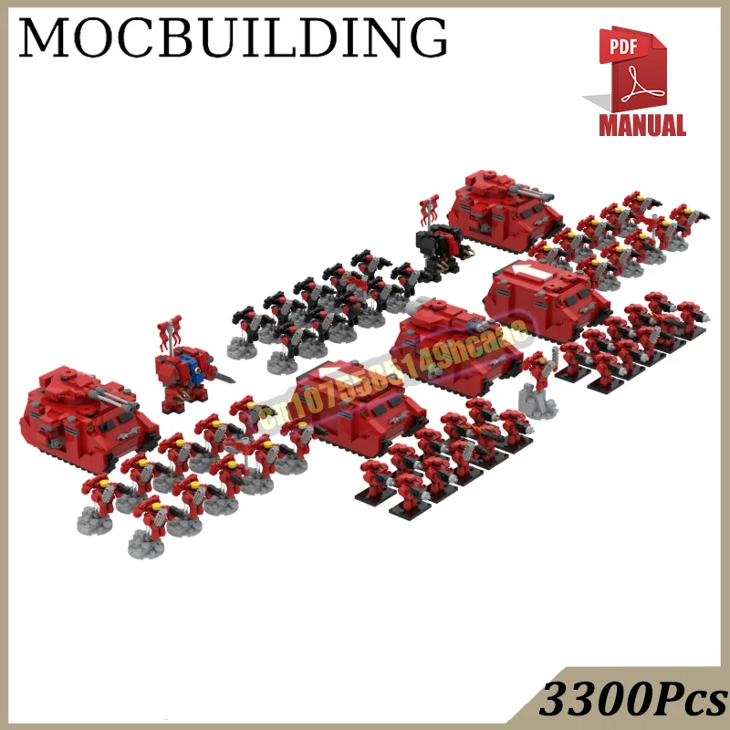 40K Micro Army Bricks Model MOC Building Blocks Micro Marines Tacticaled Squad Construction Toy for Boys Girls