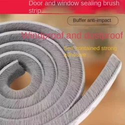 5/10/20M Self-adhesive Wool Sealing Strip, Aluminum Alloy Door And Window Insulation, Sound Insulation, And Collision Prevention