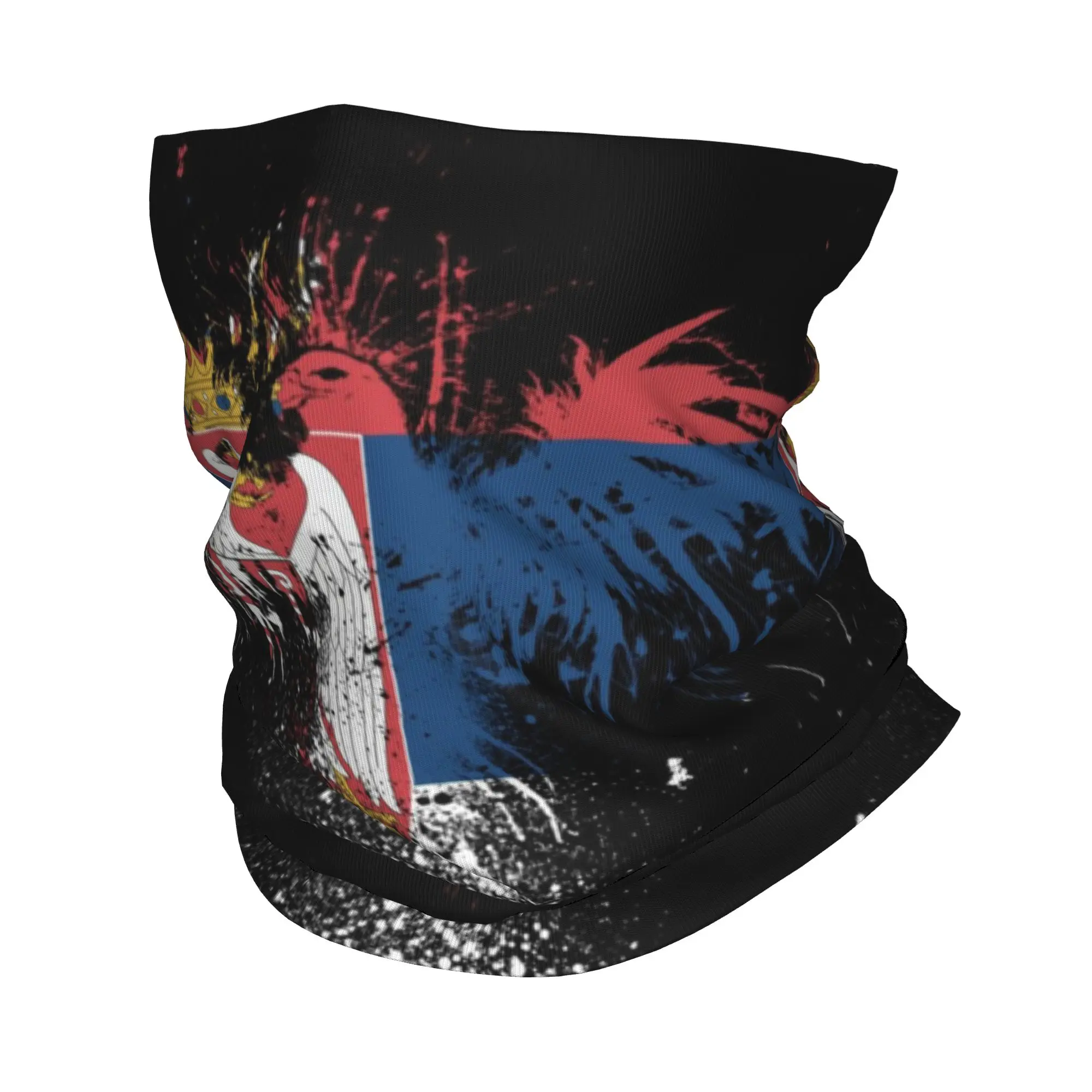 

Винтажная Зимняя повязка на голову с флагом Сербии на заказ, теплая повязка на голову для мужчин и женщин, походный велосипедный шарф-труба, сербская бандана с горным лицом, гетры