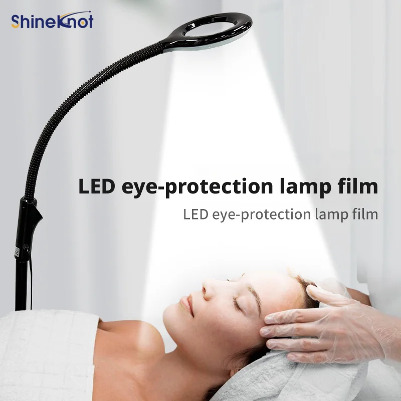 SHINEKNOT Floor Standing Beauty Lamp LED Adjustable Bracket Eye Protection Soft Light Eyelash Nail Art Eyebrow Filling Light
