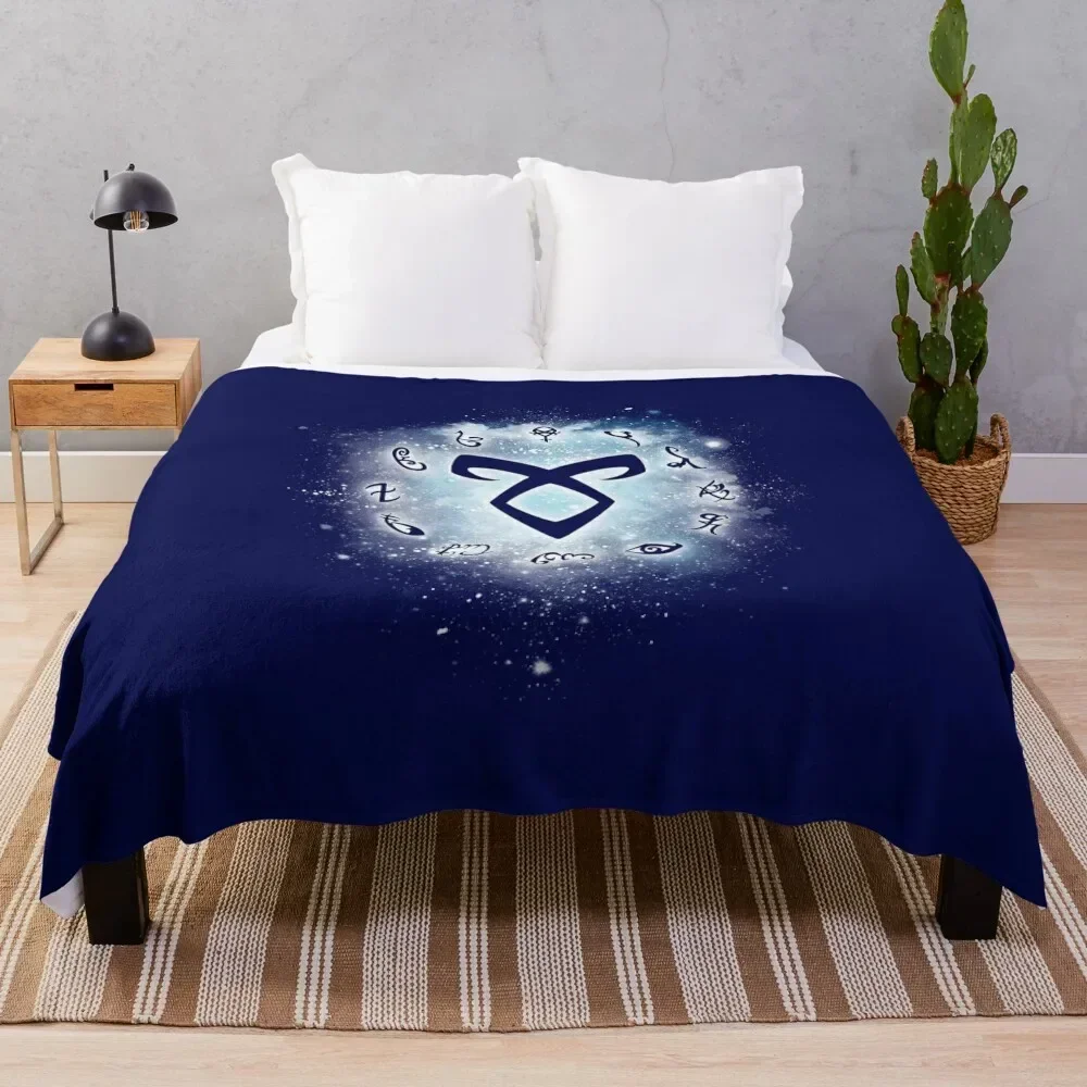 The Shadow Runes Throw Blanket Heavy Luxury Throw Decoratives Summer Blankets