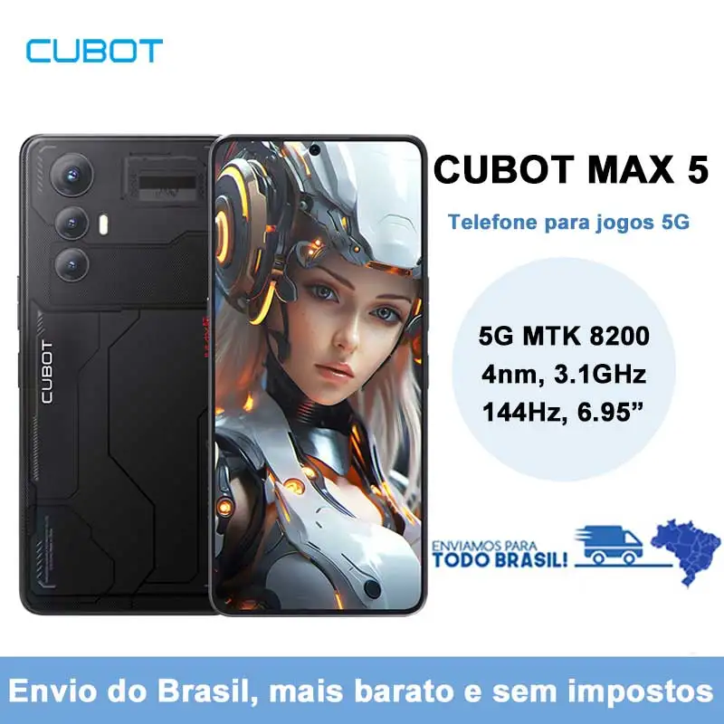 [Ship from BR] 5G Smartphone CUBOT MAX 5, Dimensity 8200, 4nm, 3.1GHz, 6.95