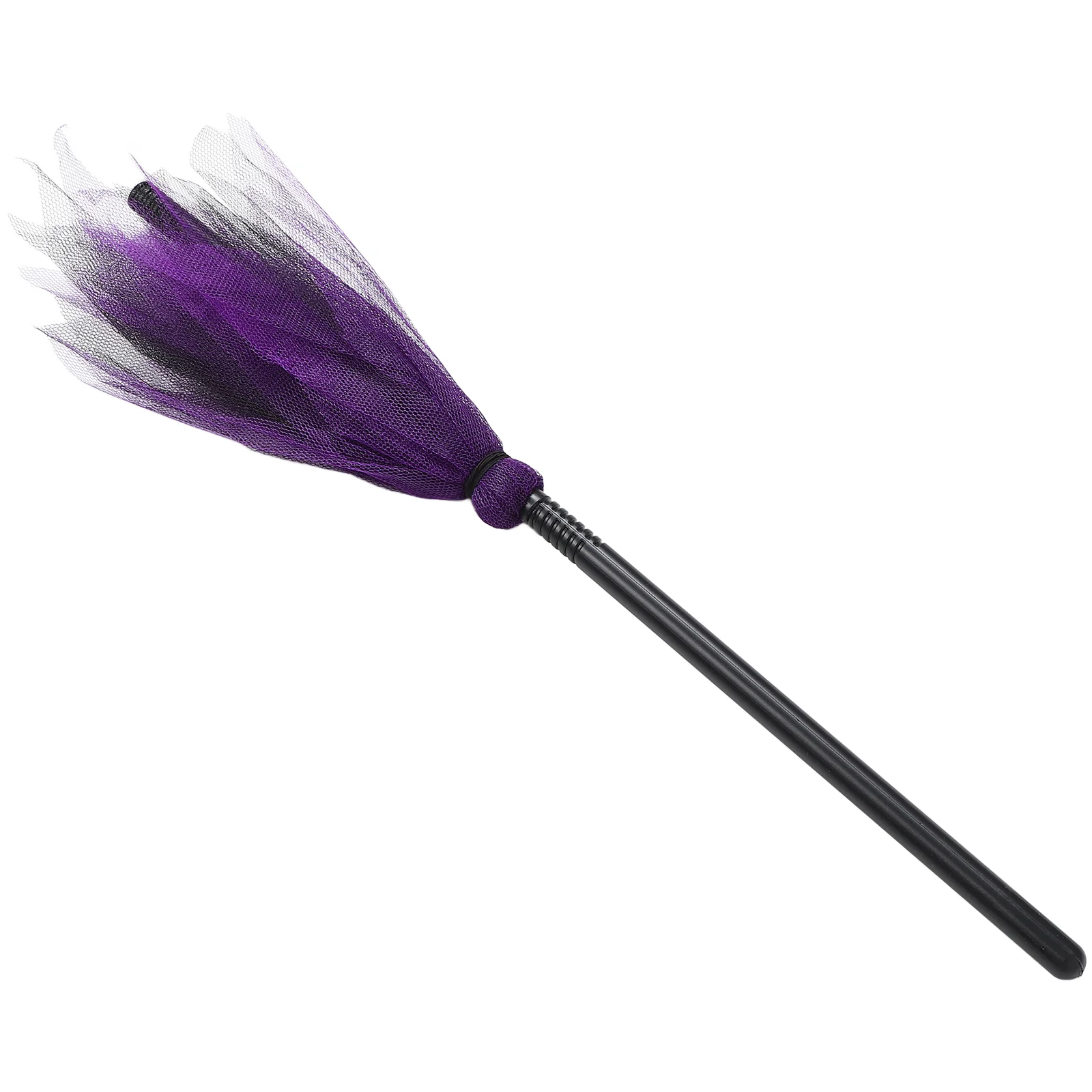 

Halloween Costumes Witch Broom with Ribbon Decorations for Witches Prop Miracle Cosplay Party Favor Lace