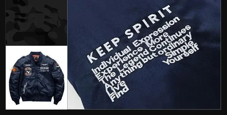Winter Hip Hop Thick Warm Jacket Men High Quality Military Motorcycle Ma-1 Aviator Pilot Coats Male Baseball Bomber Jacket 30 S687046b2c891432da1b6b9fc12ef24972