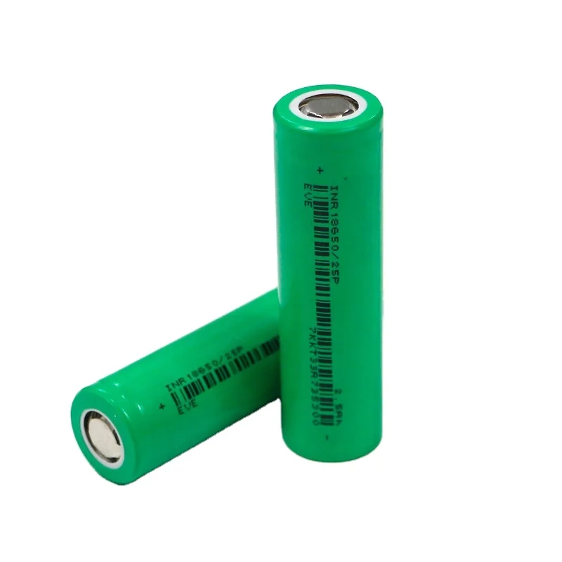 

EVE 18650 3.7v battery lithium cell li-ion 2500mah 3.6V high capacity 18650 li ion battery