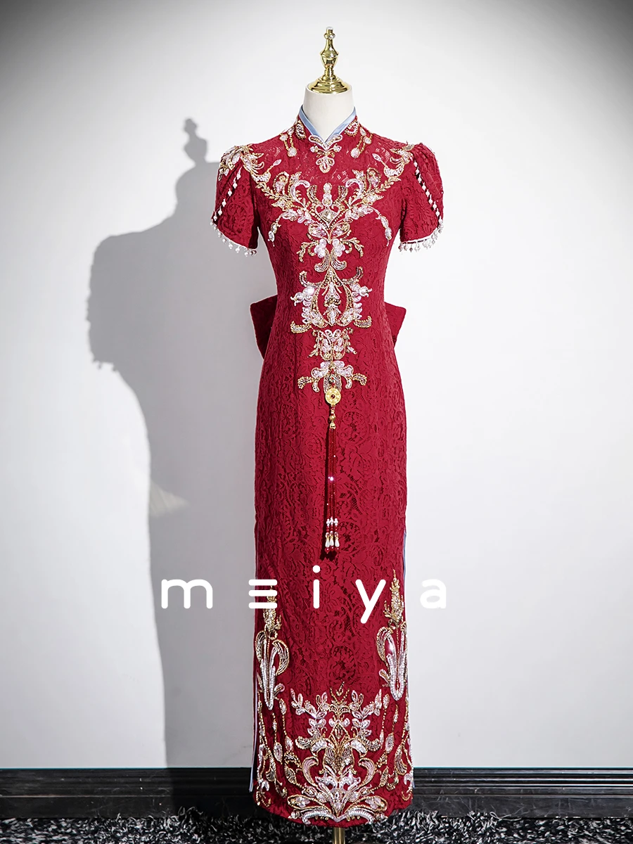 Chinese-style Women's Toast Dress, Bride's High-end Sense Engagement Dress, High-end And Elegant Embroidered