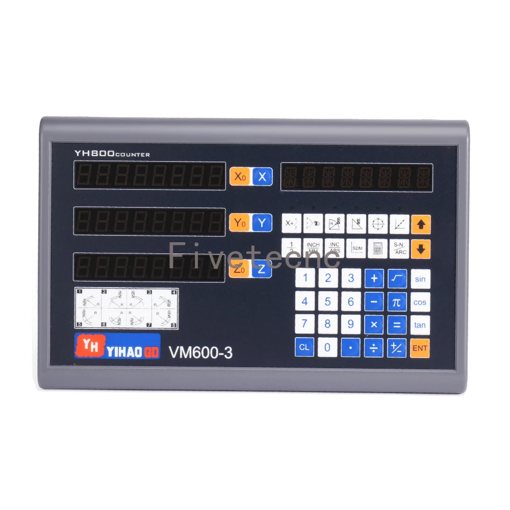 Imagem -04 - Digital Readout Counter Display para Fresagem Máquina Torno Fibra Óptica Dro Eixos