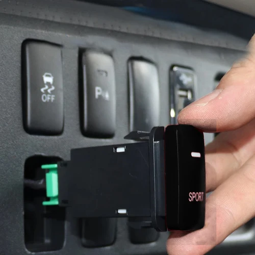 Imagen 1 del producto Acelerador de acelerador y interruptor antideslizante todoterreno ABS compatible con el interruptor deportivo FJ Cruiser 2007-2023 para mejorar el rendimiento