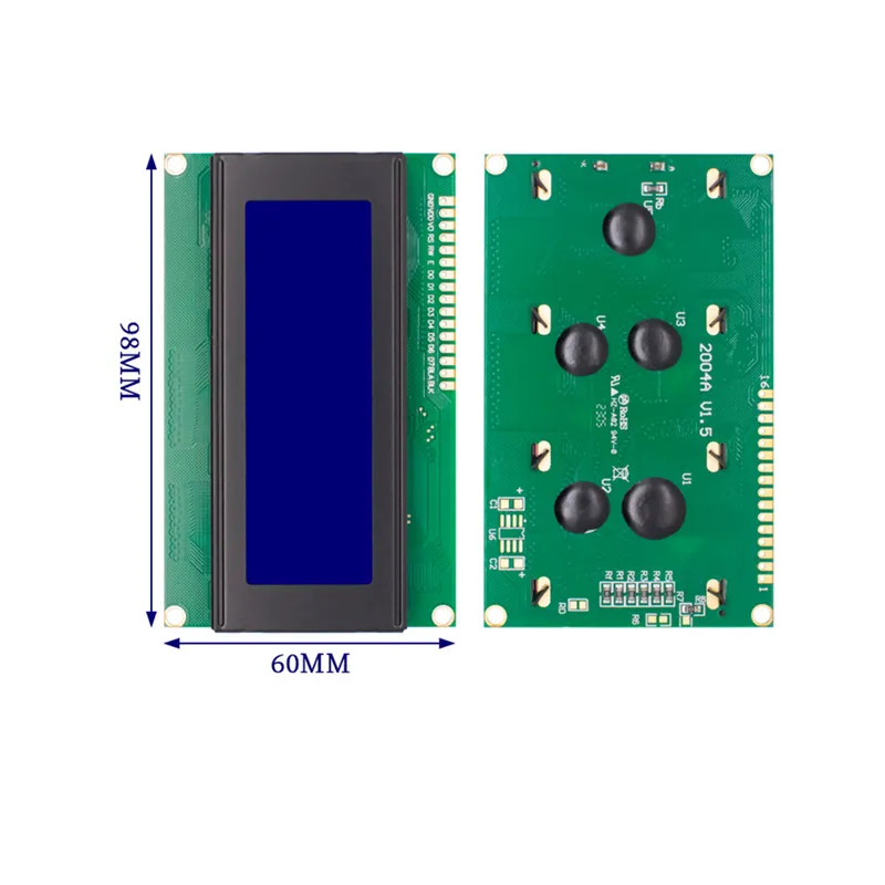 LCD2004 2004 20x4 2004A Blue/Yellow Green Screen SPLC780D Character LCD IIC I2C Serial Interface Adapter Module
