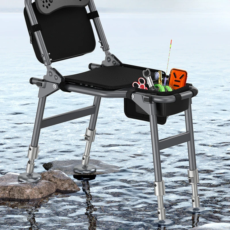 

The knight fishing chair is portable, lightweight, and versatile for fishing