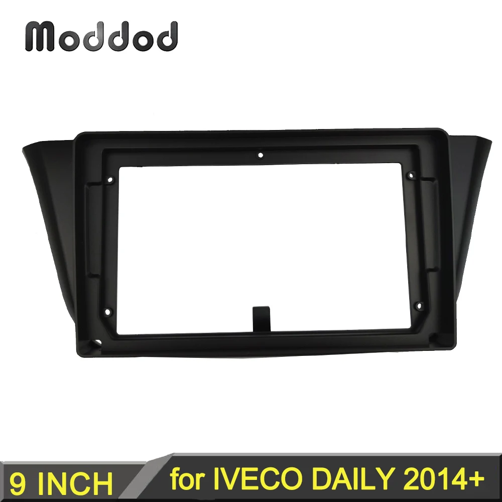 

9 INCH Dash Panel for IVECO Daily 2014+ Double 2 Din Radio Fascia Frame Stereo GPS DVD Cover Bezel Audio Surround Trim Kit