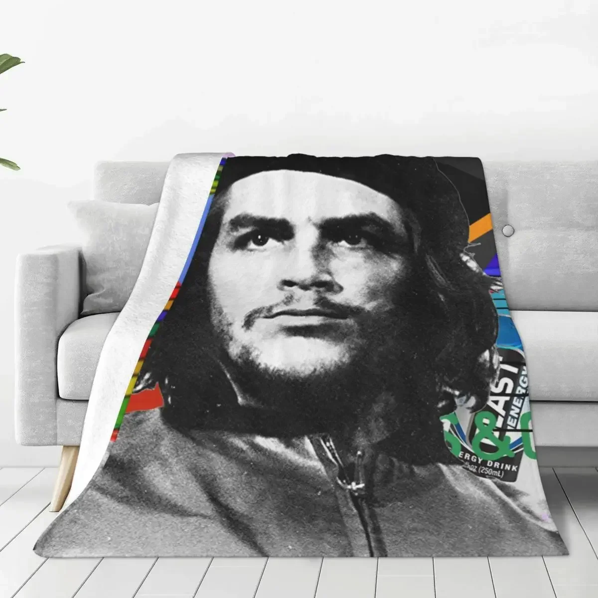 Che Guevara Cuba Fleece Throw Blanket Revolution Hero Men Blanket for Home Outdoor Lightweight Thin Bedroom Quilt