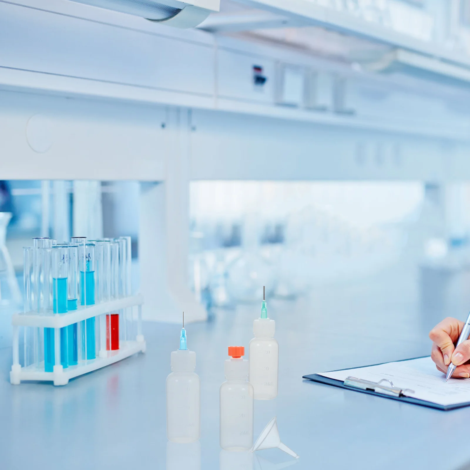 1Set Plastic Industrial Dropper Glue Bottle 30ml Needle Tips Accurate Glue Squeeze Bottle Portable Applicator Tiny Funnels