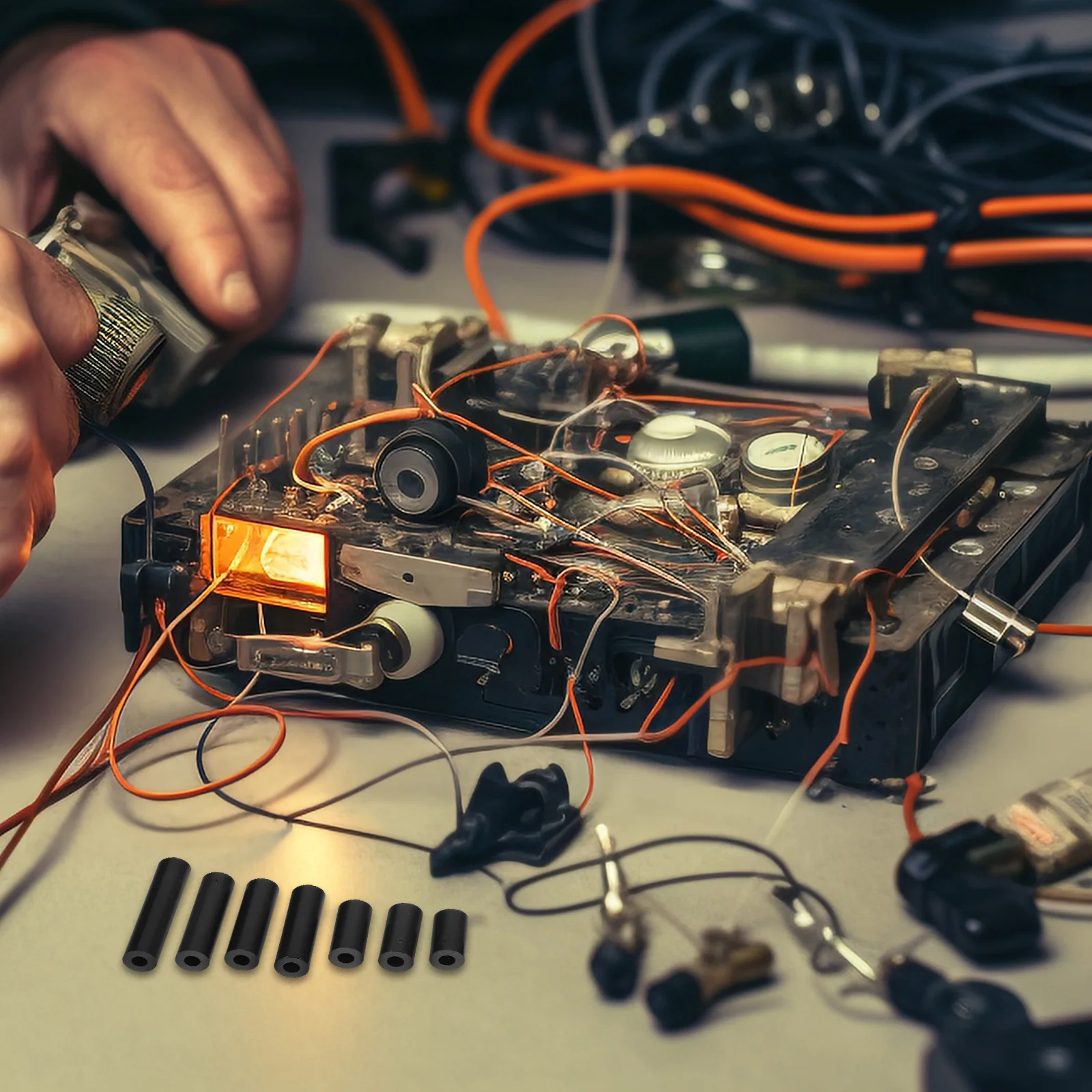 

100Pcs Nylon Outlet Spacers Insulation Durable Round Washer for Screws and Power Sockets Preventing Leakage and Loosening