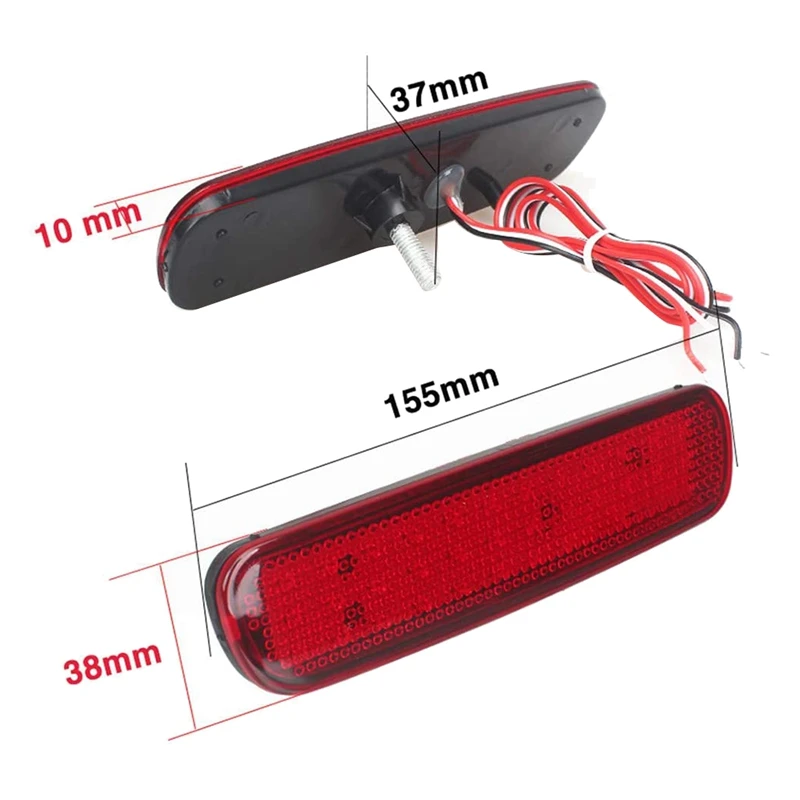 Car LED Rear Bumper Reflector Brake Light Tail Lamp For Toyota Land Cruiser 100/Cygnus LX470