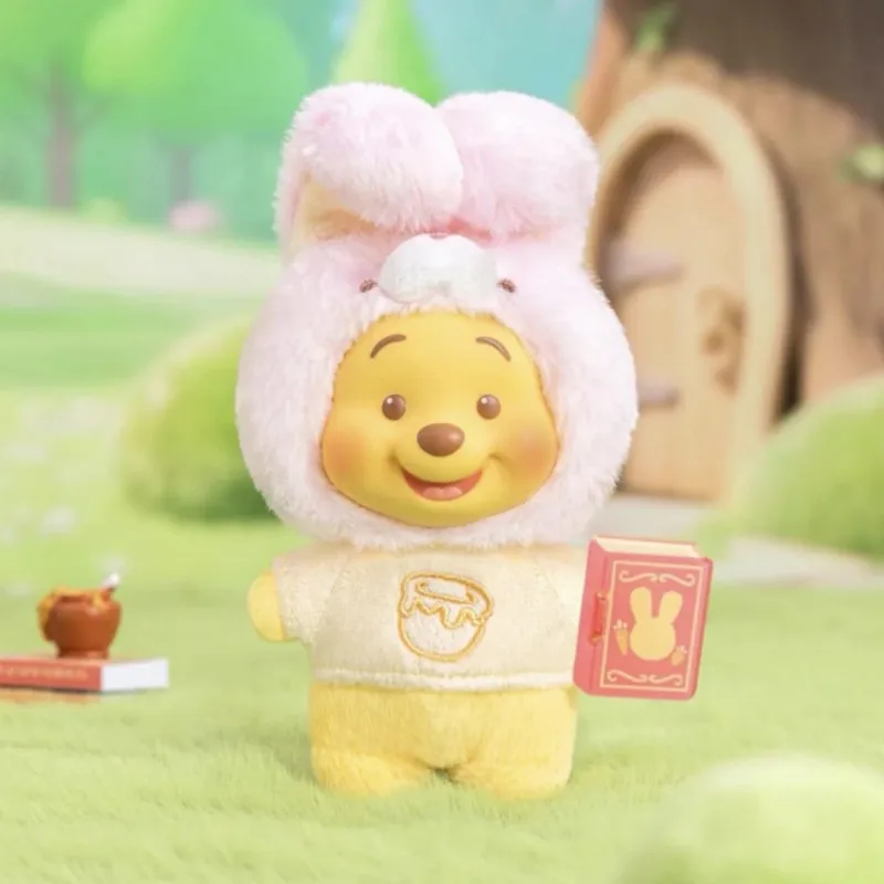Libro de cuentos de animales Original de Winnie The Pooh, caja ciega de cara de vinilo, colgante, bolsa de muñeca, colección de decoración, regalo de Navidad para niños