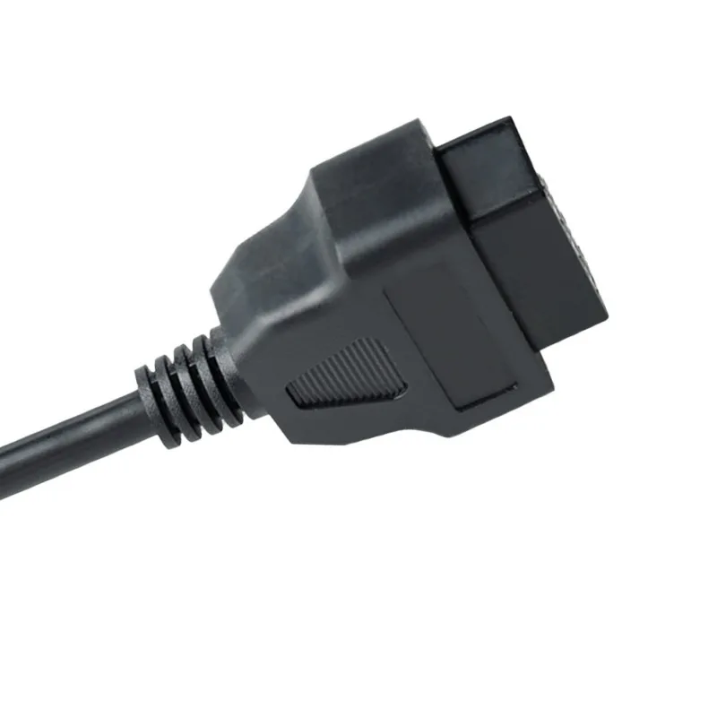 Obd2 تمديد كابل 16 دبوس موصل سالب كابل مع سلك مفتوح ينتهي التشخيص تحويل اختبار كابل الماسحات الضوئية السيارات العالمي #2