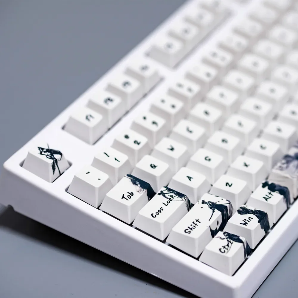 

Knight five-sided PBT sublimation keycaps, ink caps, personalized, original highly mechanical keyboard