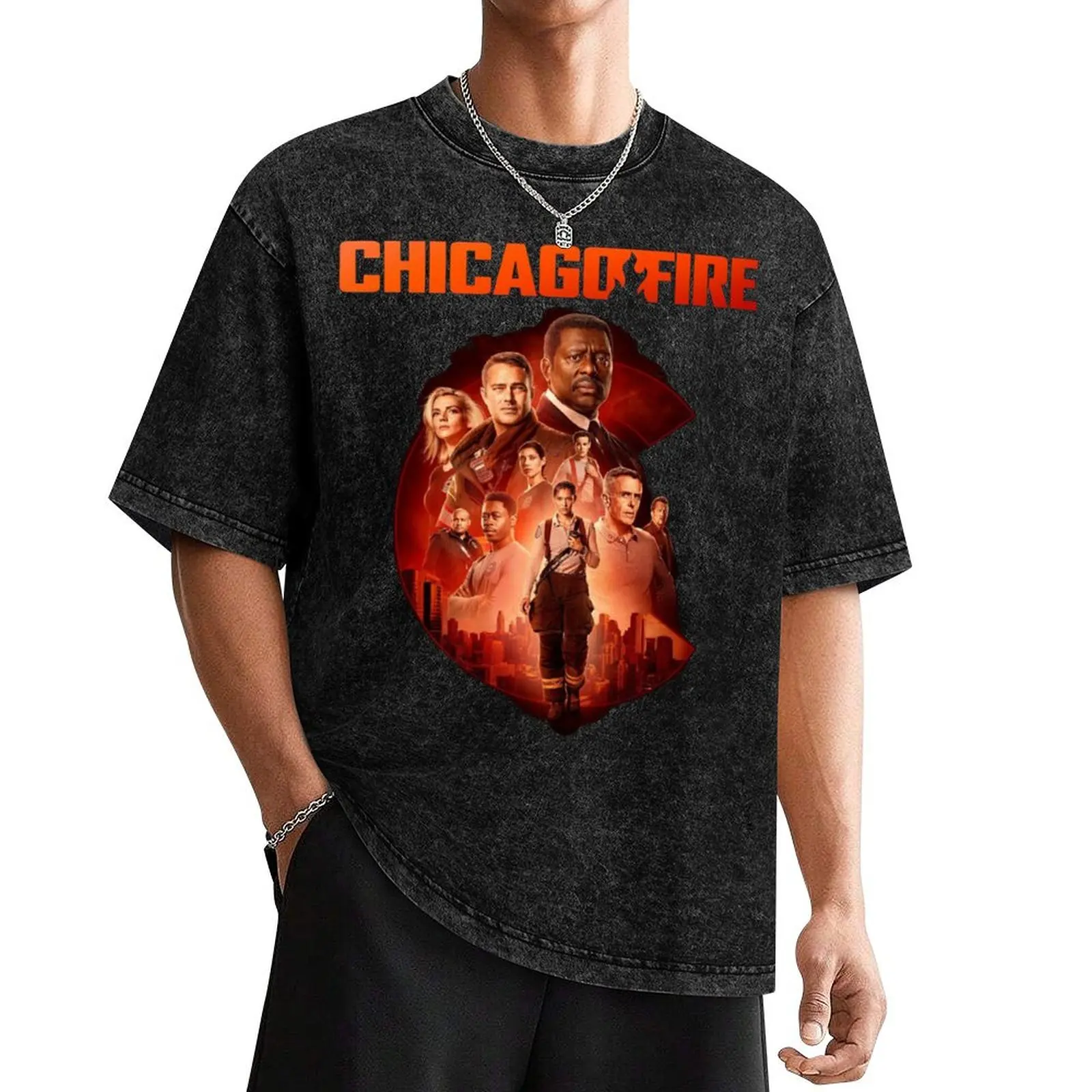 

chicago fire cast-members T-Shirt funny gifts shirts graphic tees summer shirt mens designer t shirt