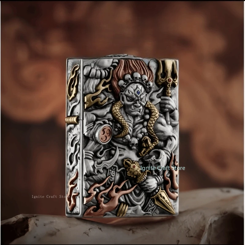 

Handmade 3D relief inlay technology for fuel lighters, limited edition lighters for collection,cigarette accessories,men's gifts