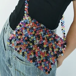 Custom Boutique Niche Design Beaded Pearl Bag Fashion Hand-woven Vacation DIY Women's Bag