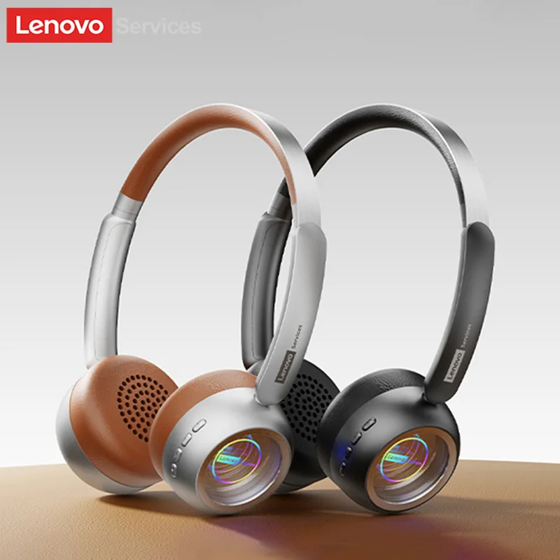 Lenovo LS101 Infinity Mirror Light Headsets Stereo Music Bluetooth 6.0 Headphones Fashion Lightweight Wireless Earphone Choice-image