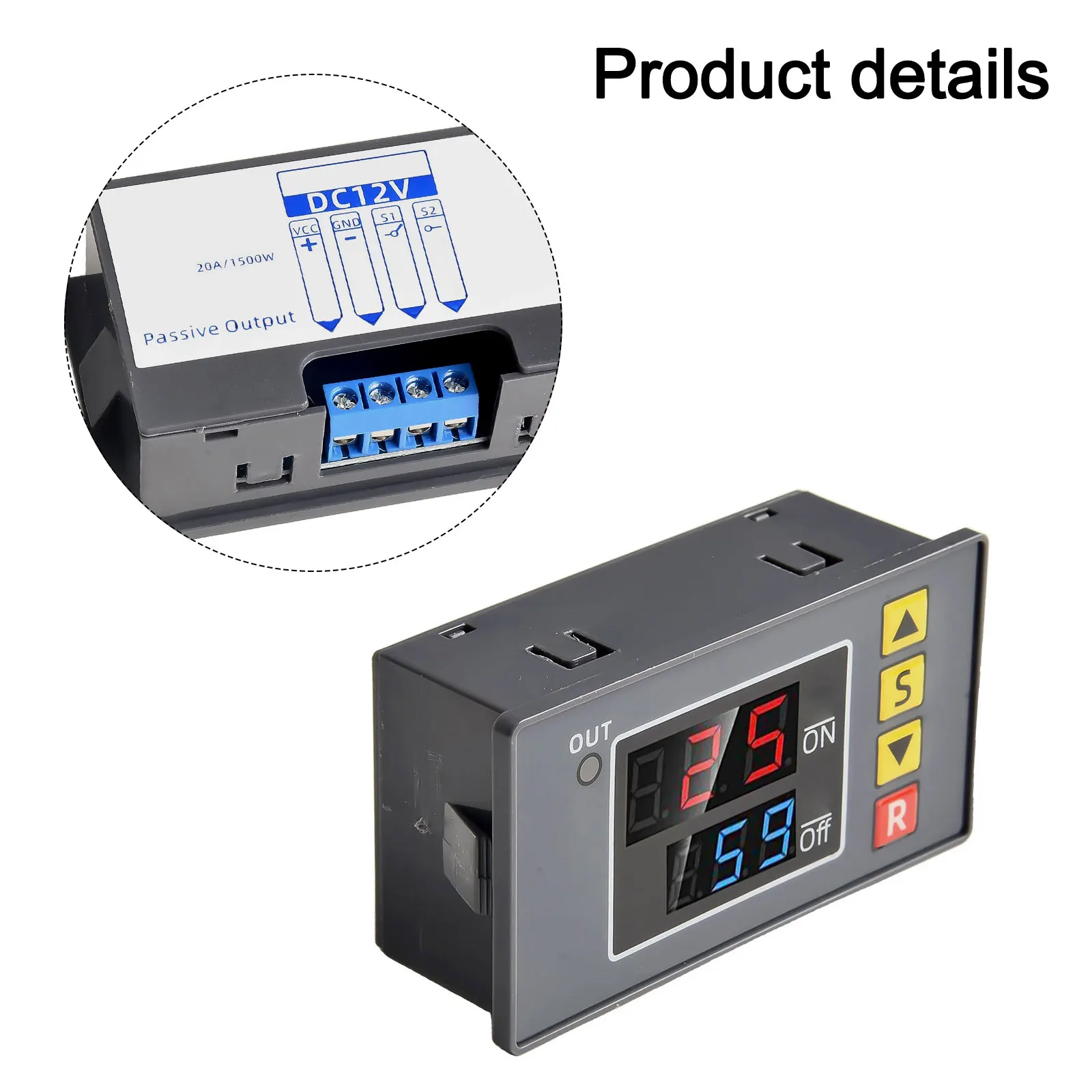 

High Quality New Practical Home Switch Module 1500W Delay Digital Engine Light 10A Wide Control DC 12V On-board
