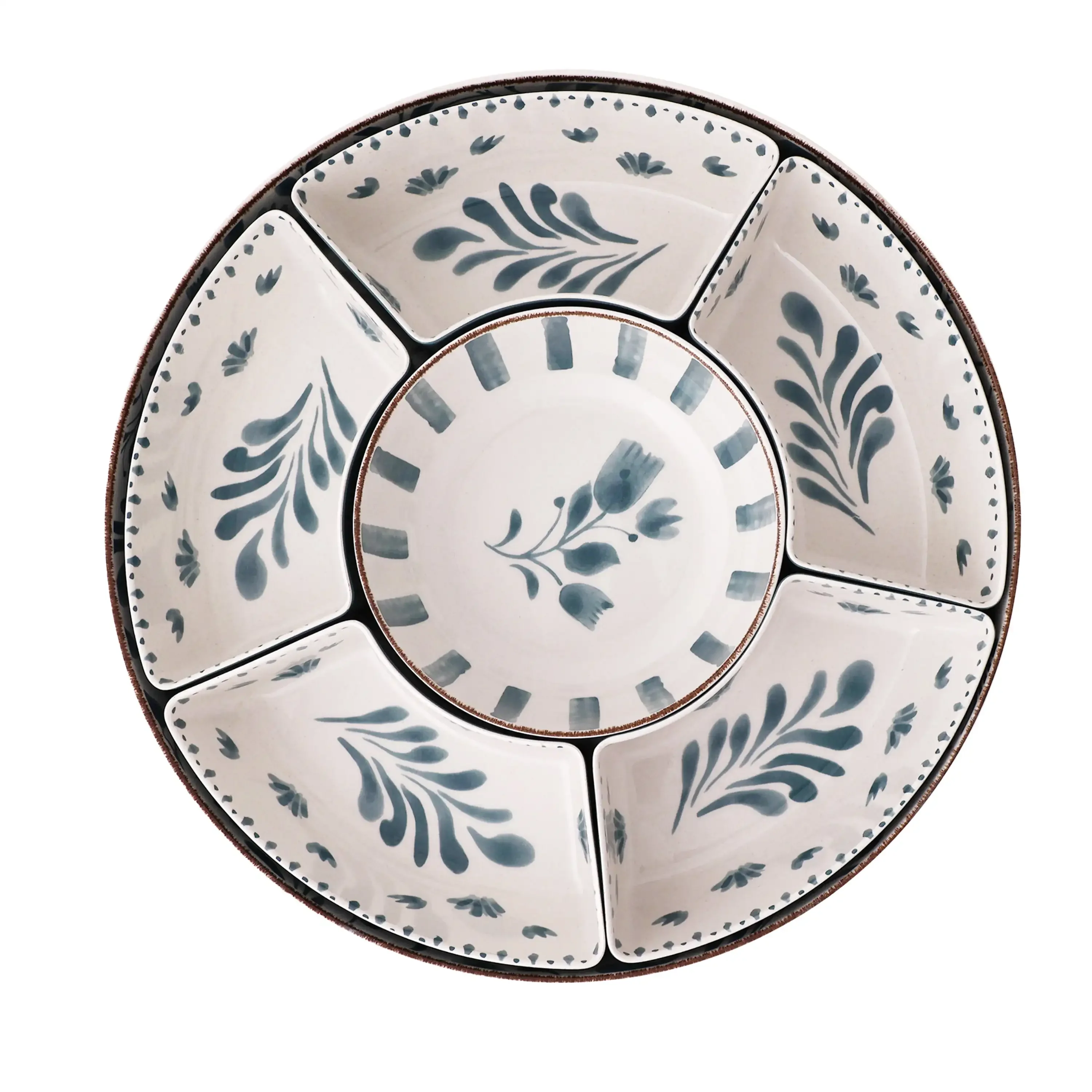 

Better Homes & Gardens Bamboo Melamine Chip and Dip Tray, Blue