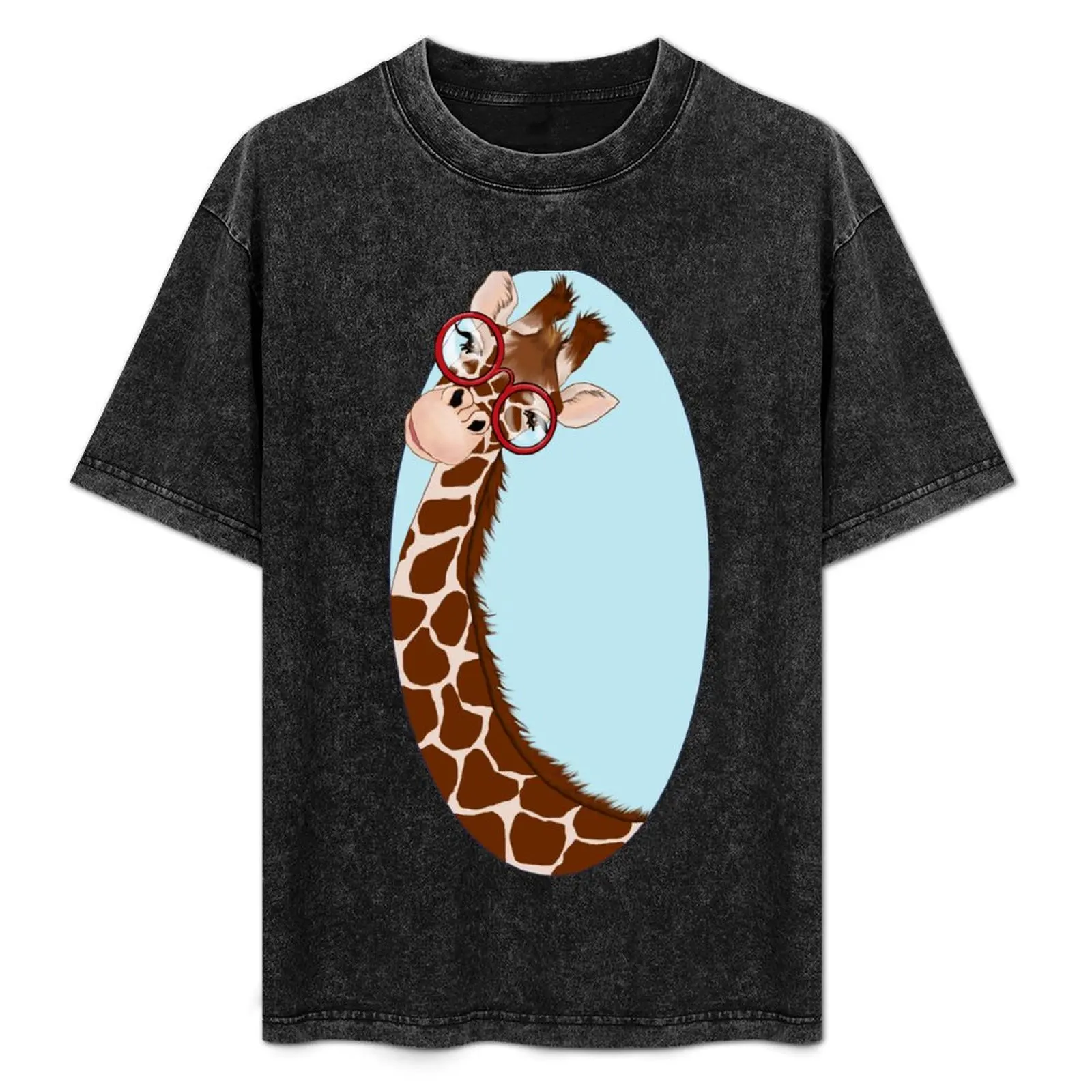 

Giraffe Here's Looking At You T-Shirt cute tops graphic t shirt vintage plus size men clothing