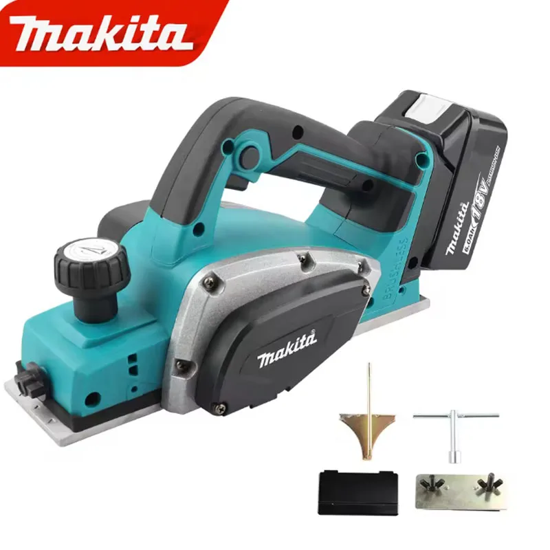 650W Electric Planer Ergonomic Grip 82mm Planing Width 15000rpm 2.5mm Cutting Depth for DIY Woodworking