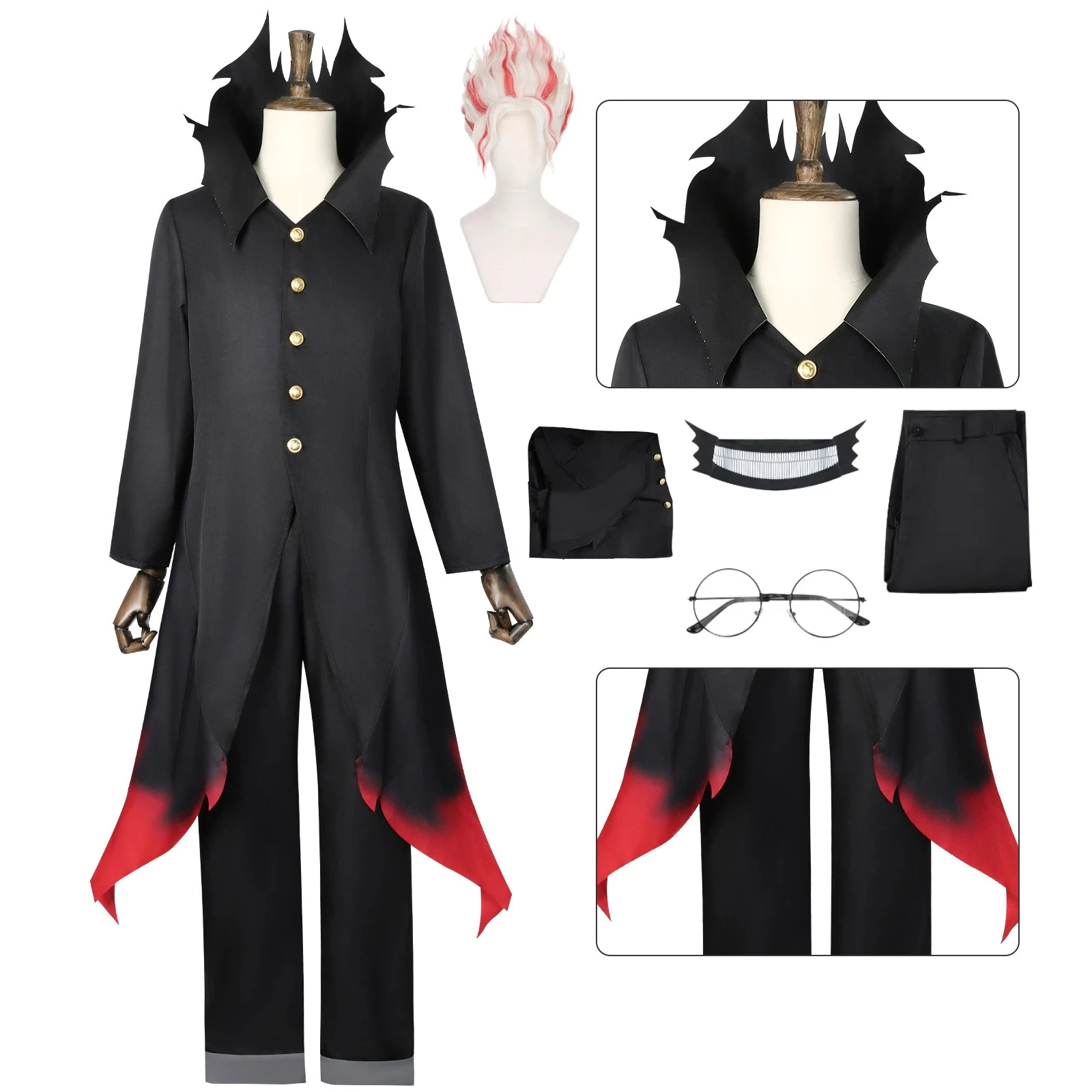 

Anime Supernatural Armed Costume Dangdada Cosplay Costumes After Ken Takakura's Transformation Dangdada Wig Halloween Costume