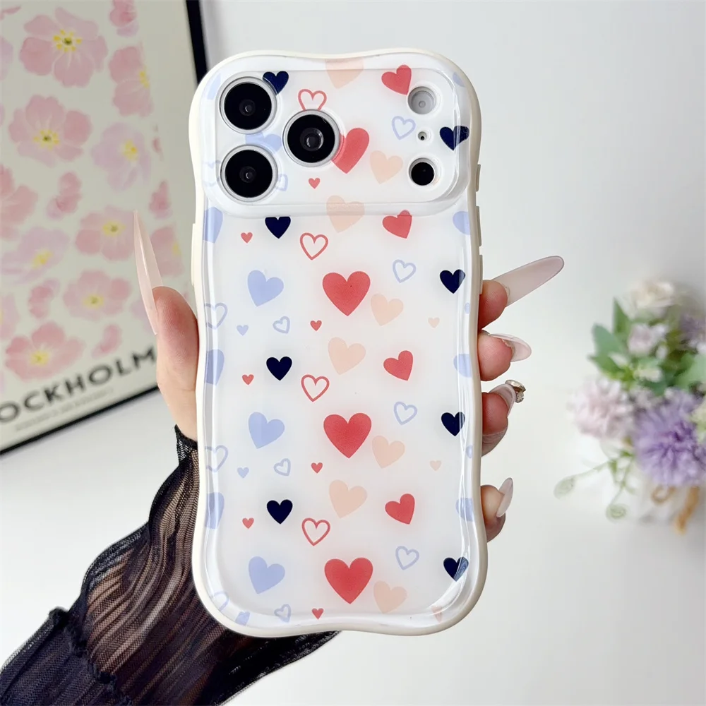 Luxuriöse Modische Handyhülle mit Farbigem Zeichnungsmuster für iPhone 18 Pro Max 17 Pro 16 Pro 15 Niedliche Stoßfeste TPU+PC Weiche Rückseite – Detail 14