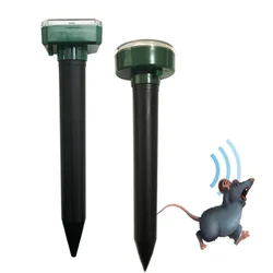 Repelente ultrassônico ao ar livre mouse toupeira pragas repelente de roedores energia solar cobra mosquito pássaro formigas assassino jardim quintal armadilha dispositivo