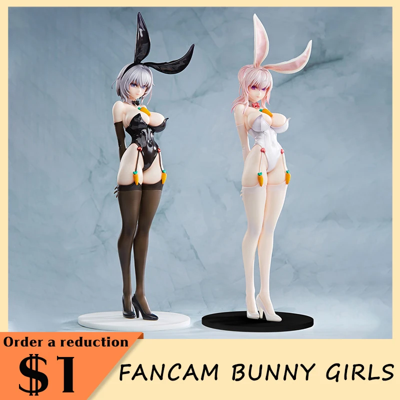 

Fancam Bunny Girls Series Black White Figure Model Toy 1/6 Chinese Anime Sexy Bunny Girl Collectible Figurine Doll Ornament Gift