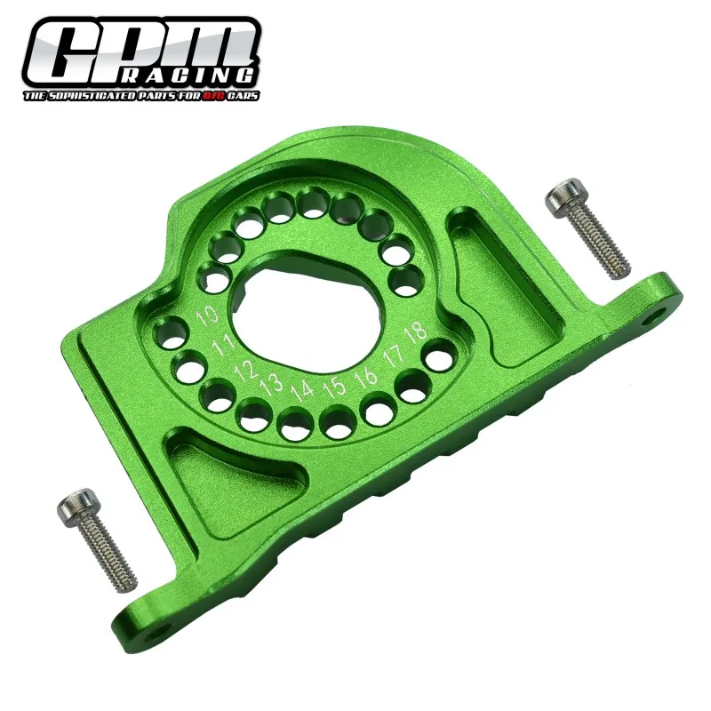 GPM LOSI 1/10 Baja Rey 1.0 Rock Rey สําหรับโลหะผสมมอเตอร์ Mount Plate & Heat Sink Fins