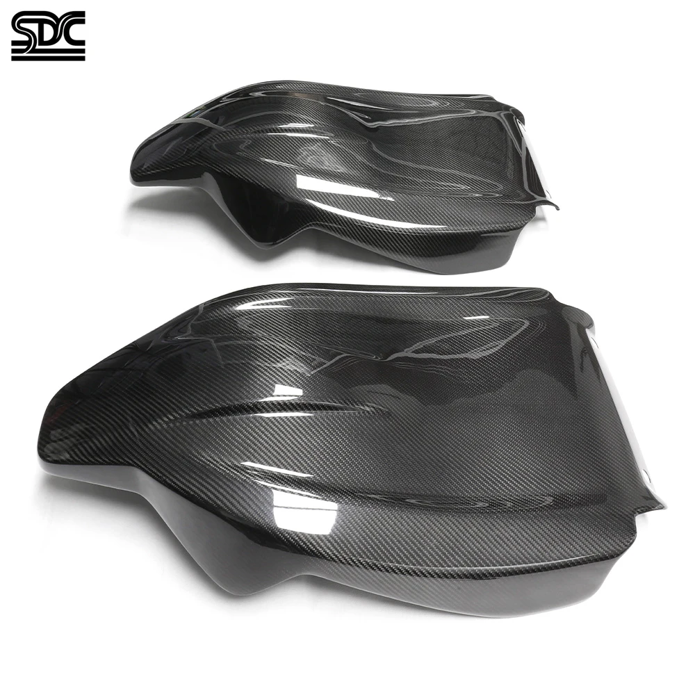 مقاعد من ألياف الكربون الجافة الحقيقية لسيارات BMW M8 F91 G80 G81 M3 X3M F97 X4M أغطية خلفية للمقعد من ألياف الكربون قطع كاملة