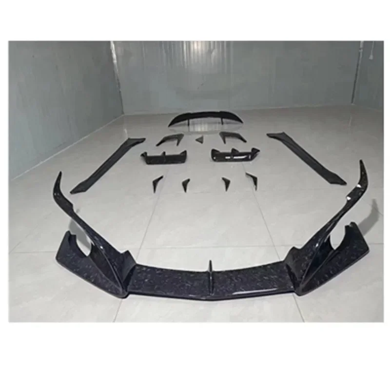 Carbon fiber car body kit modification front and rear bumper black lip grille for I8 upgraded customcustom