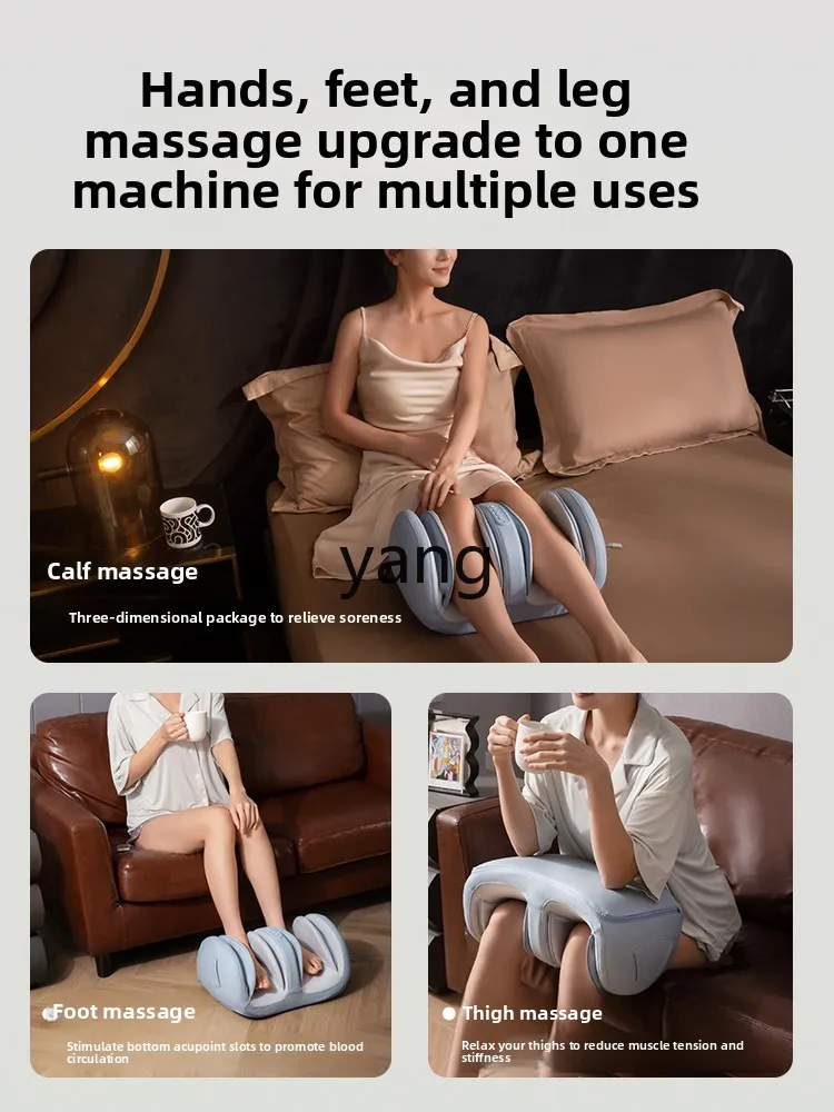 Yjq مدلك الساق التلقائي العجن وسادة هوائية اضغط على عضلات تدليك القدم للاسترخاء الساقين الجميلة