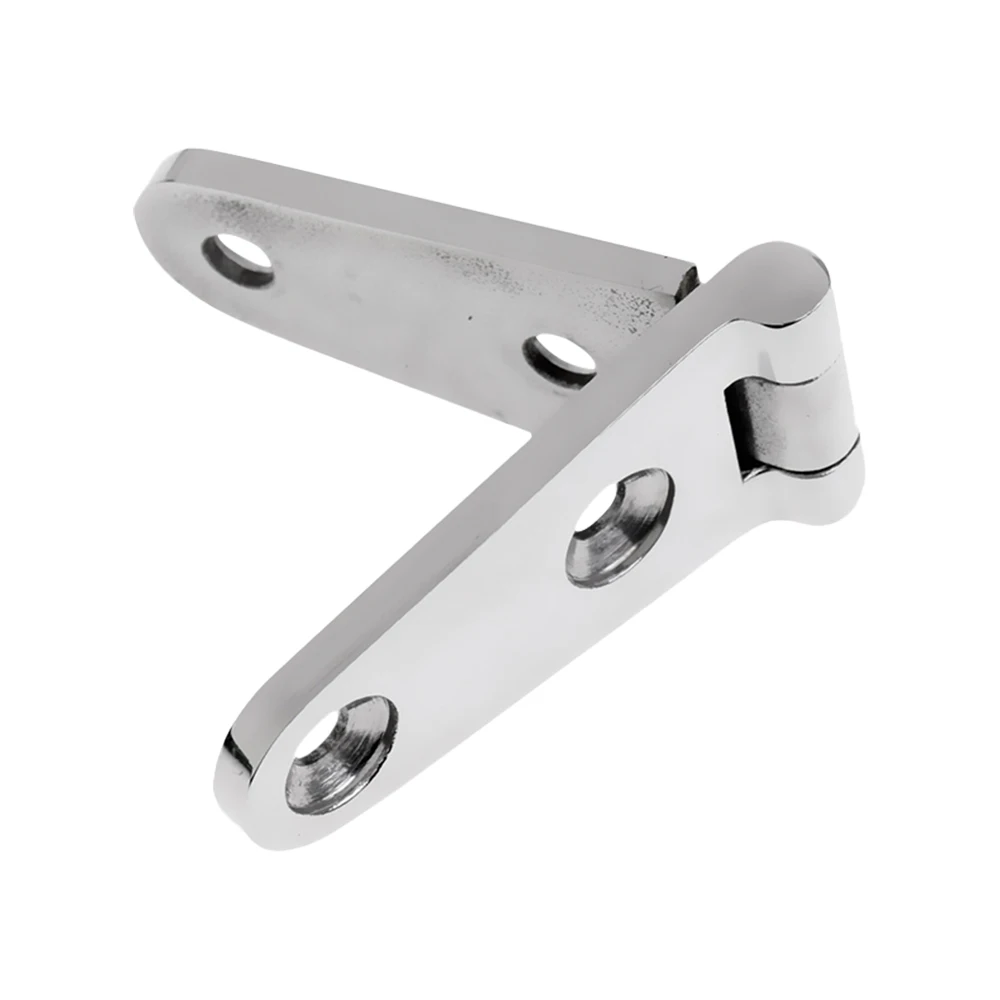 1Pcs Marine 316 Stainless Steel 103x27mm Heavy Duty Cast Boat Door Strap Hinge 6 Holes Mirror Polish